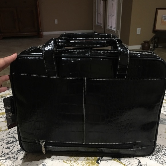 Medium Leather Ladies Laptop Briefcase - Picture 5 of 6